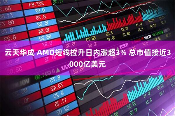 云天华成 AMD短线拉升日内涨超3% 总市值接近3000亿美元